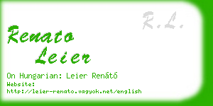 renato leier business card